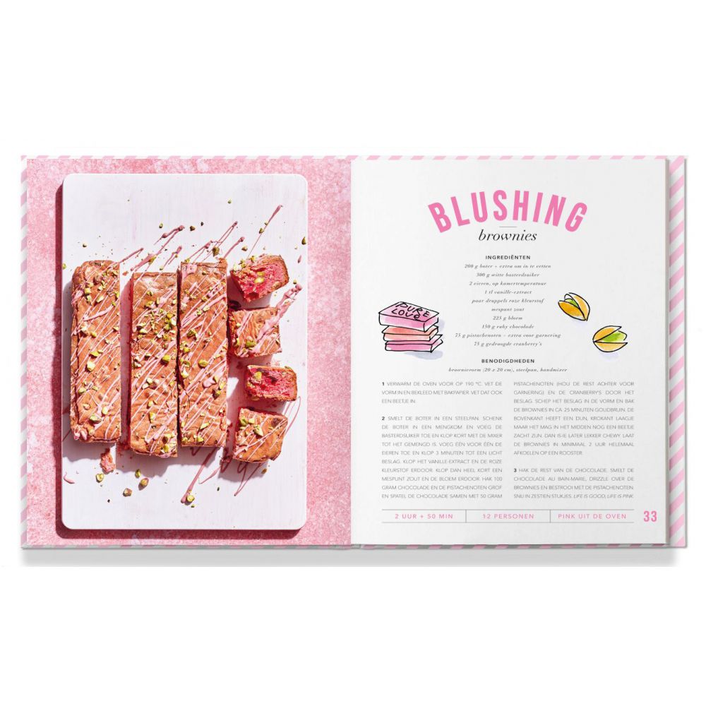 Elektropositief boter insect Delicious Pink kookboek van Blond Amsterdam